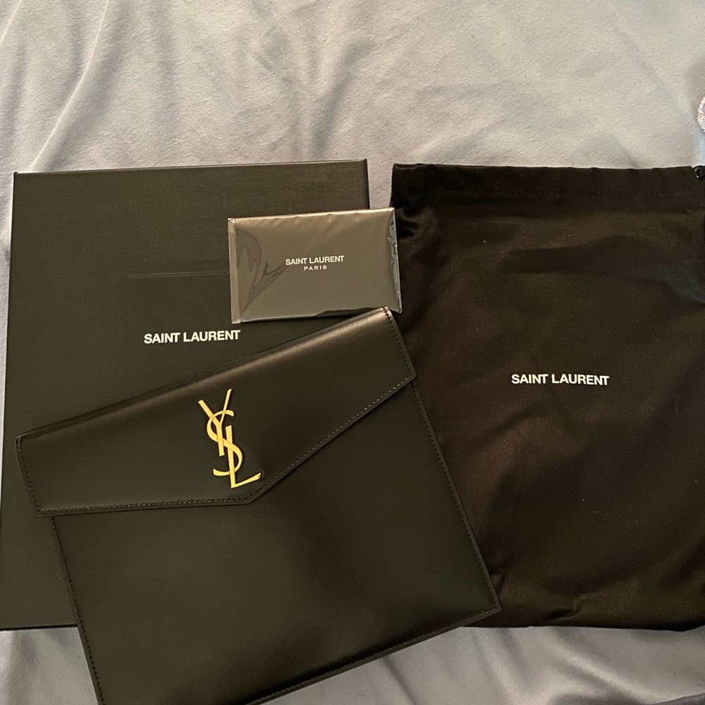 Saint Laurent Large Envelope Clutch ~ Authentic & Brand New
